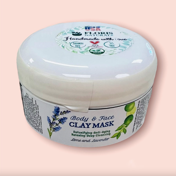 Body & Face Clay Mask-340 Other Accessories-Floris Naturals-Heathered Boho Boutique, Women's Fashion and Accessories in Palmetto, FL