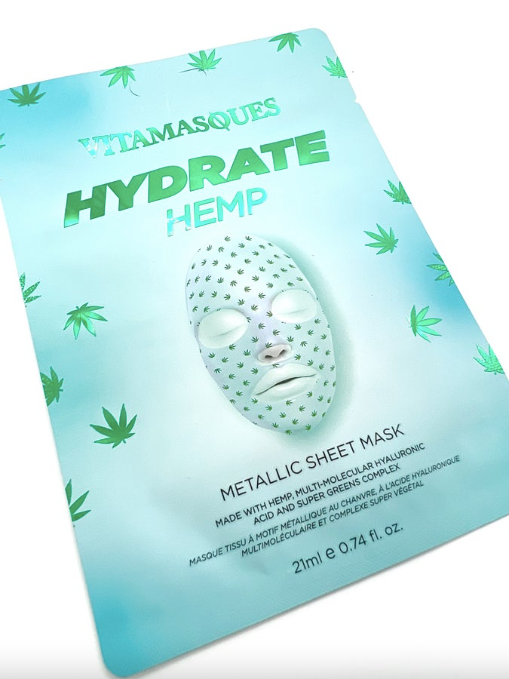 Hydrate Hemp Metallic Facemask