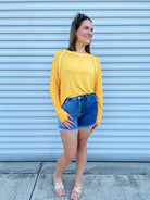 On Trend Two Toned Shorts-160 shorts-Risen Jeans-Heathered Boho Boutique, Women's Fashion and Accessories in Palmetto, FL