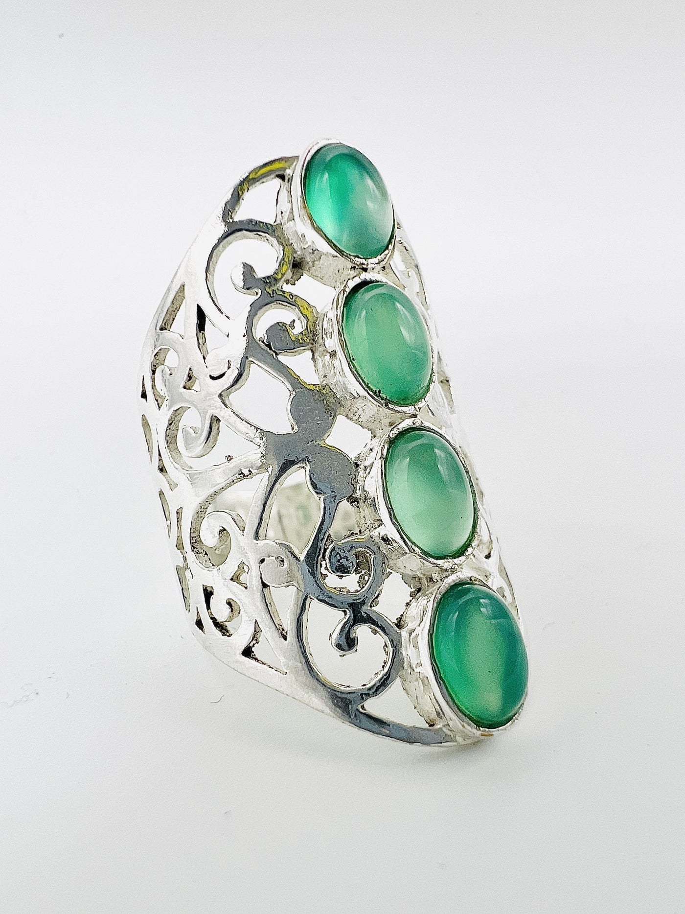 Lucky Green Stones Ring