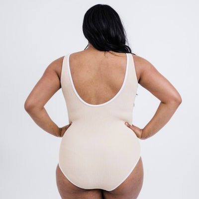 Piped Backless One Piece