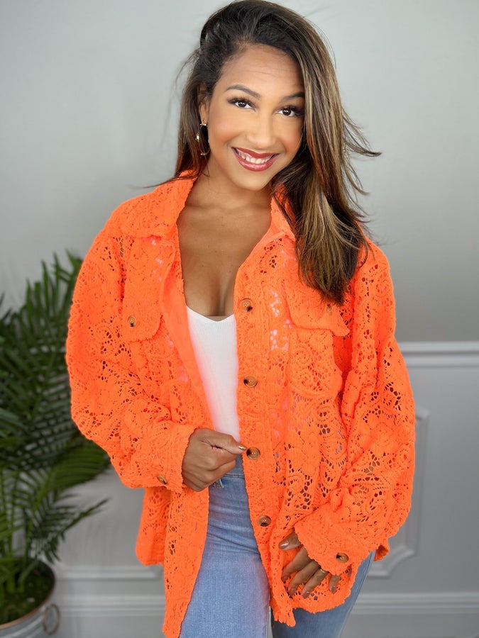 Picture Perfect Lace Shacket